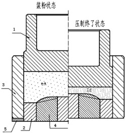 一种硬质合金破碎盘的压制模具发明专利