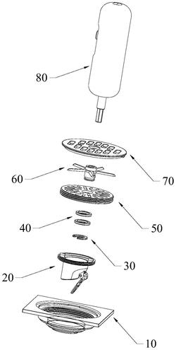 一种防松可自锐剪切模块、地漏及地漏组件实用新型专利