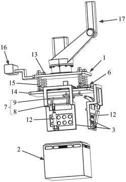 一种用于容置瓶盖的箱体抓取装置及移箱操作机构