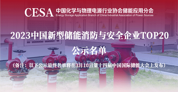 中国新型储能消防与安全企业