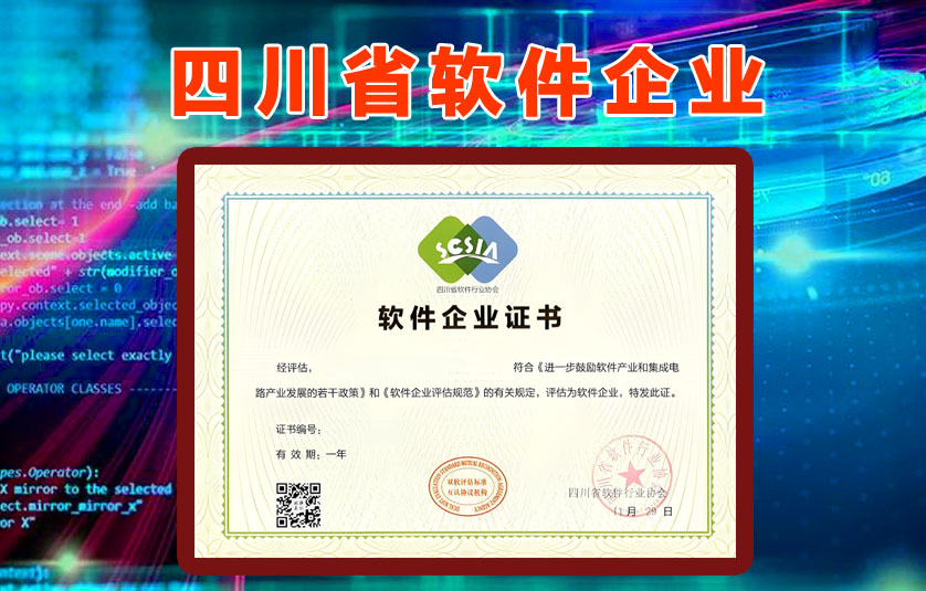 四川省软件企业评估